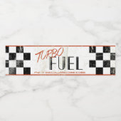 Racecar Party Waterfles Label Waterfles Etiket (Enkel label)