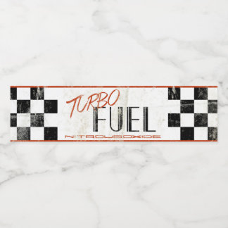 Racecar Party Waterfles Label Waterfles Etiket