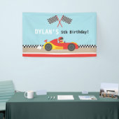 Racecar Racer Boys Birthday Party Personalized Spandoek (Beurs)