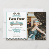 Racecar twee: een snelle uitnodiging op de dag van (Voorkant)