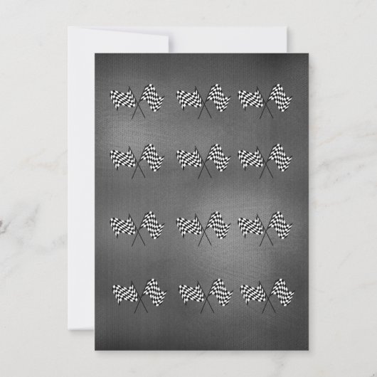 Racecar Verjaardag Bedankt (Achterkant)