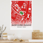 Racecourse Ground Poster - Home of Wrexham AFC (Keuken)