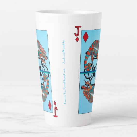 Racecyclist grote latte Mok (Voorkant)