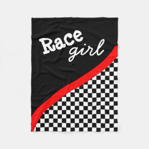 Racefaciliteit gekookte vlag fleece deken