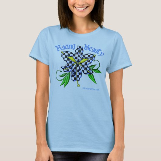 RaceFashion.com Racing Beauty T-shirt (Voorkant)