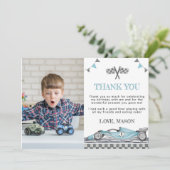 Racefeest Verjaardag Foto Bedankkaart (Staand voorkant)