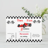 Racefeestje van twee dagen oud kaart (Staand voorkant)