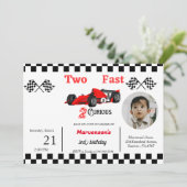 Racefeestje van twee dagen oud kaart (Staand voorkant)