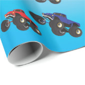 Racefeestwitpapier voor vrachtwagens cadeaupapier (Rol Hoek)