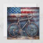 racefietel op acryl - amerikaanse achtergrond (Voorkant)