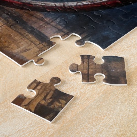 racefietel op acryl - amerikaanse achtergrond legpuzzel (Zijkant)