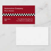 Racefietsen voor bestekken visitekaartje (Voorkant / Achterkant)