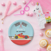 Racefietsen voor racestralen papieren bordje (Feest)