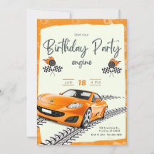 Racefietsje Birthday Invitation