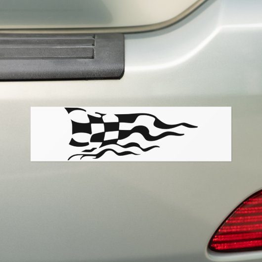 Raceflag Bumpersticker (Op auto)