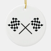 Raceflakken Keramisch Ornament (Voorkant)