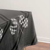 Raceflakken ontwerpen op Stripes Carbon Style Tafelkleed (Voorbeeld)