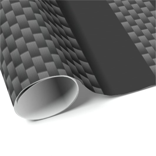 Raceflakken op stripes Carbon Fiber-achtige stijl Cadeaupapier (Rol Hoek)