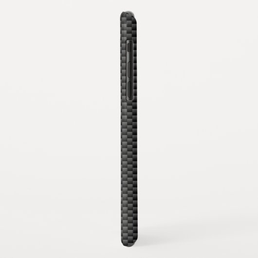 Raceflakken op zwarte strippes Case-Mate iPhone case (Achterkant/links)