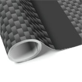 Racefluiken in koolstofvezelstijldecor cadeaupapier (Rol Hoek)