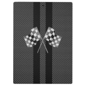 Racefluiken in koolstofvezelstijldecor klembord (Achterkant)