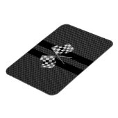 Racefluiken in koolstofvezelstijldecor magneet (Linkerzijde)