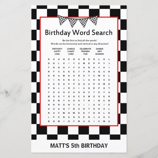 Racefmoederlijk spel met racewagens (Voorkant)