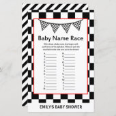 Racefraceergom Baby shower (Voorkant / Achterkant)