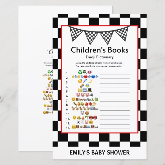 Racefraceergom Baby shower (Voorkant / Achterkant)