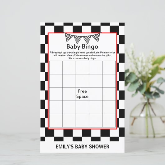 Racefraceergom Baby shower (Staand voorkant)