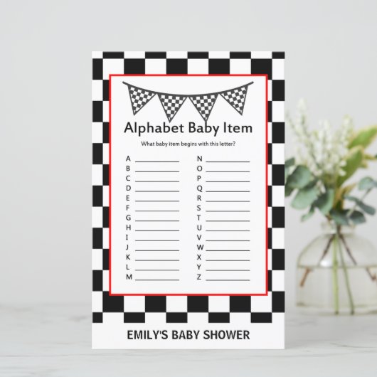 Racefraceergom Baby shower (Staand voorkant)