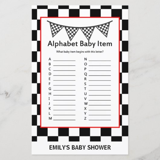 Racefraceergom Baby shower (Voorkant)