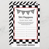 Racefraceergom Baby shower (Voorkant / Achterkant)