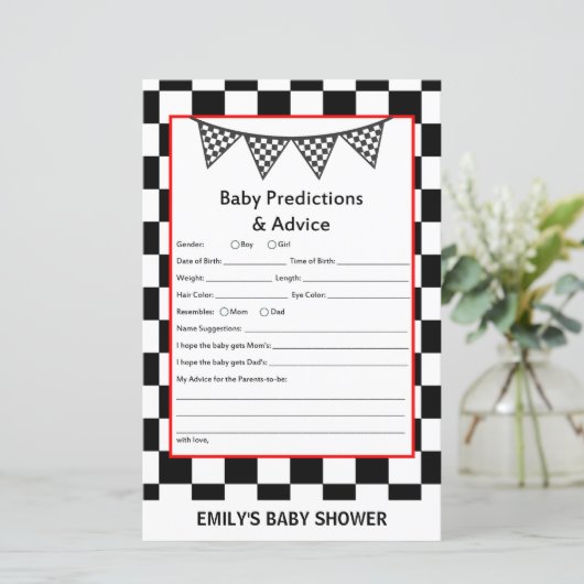 Racefraceergom Baby shower (Staand voorkant)