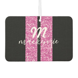 Racefractie Roze glitter Heart Shape Car Name Luchtverfrisser