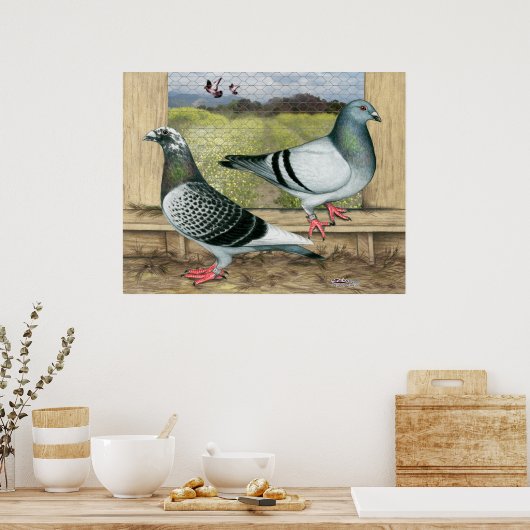 Racefuisters in Loft Poster (Keuken)