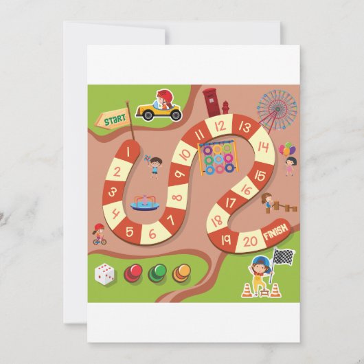 Racegame Kaart (Voorkant)