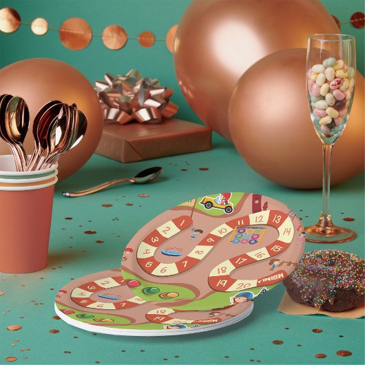 Racegame Papieren Bordje