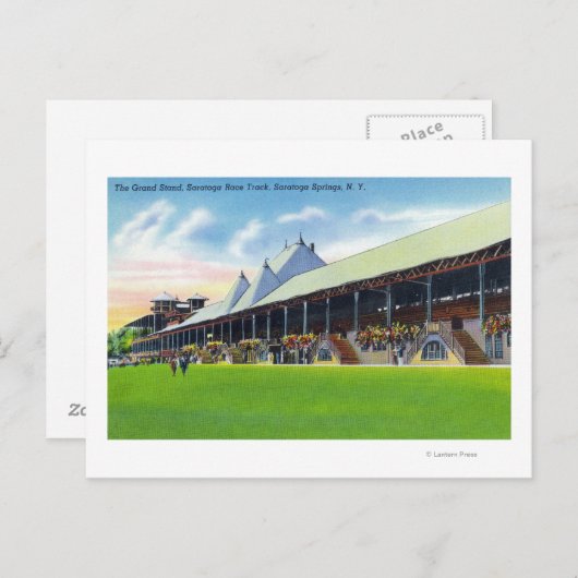 Racegroonde Uitzicht van de grote standaard op het Briefkaart (Voorkant / Achterkant)