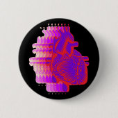 racehart ronde button 5,7 cm (Voorkant)
