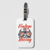 Racehelm Bagagelabel (Voorkant (verticaal))