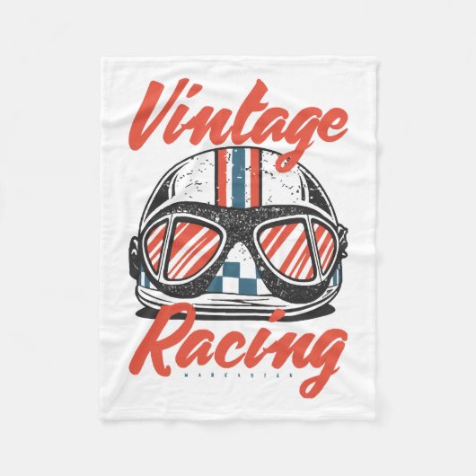 Racehelm Fleece Deken (Voorkant)