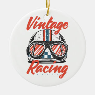 Racehelm Keramisch Ornament
