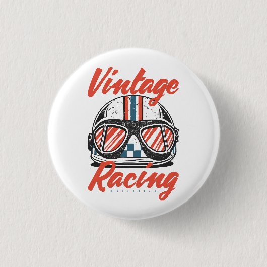 Racehelm Ronde Button 3,2 Cm (Voorkant)