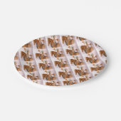 RaceHorse en Jockey Papieren Bordje (Gekanteld)