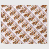 RaceHorse en JockeyWaterColor Cadeaupapier (Vlak)