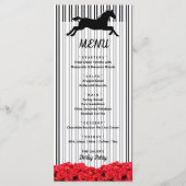 Racehorse en Rozen Derby Day Party Menu (Voorkant)