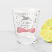 Racehorse en Rozen Derby Day Shot Glas (Achterkant)