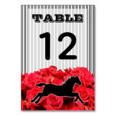 Racehorse en Rozen Derby Party Kaart (Achterkant)