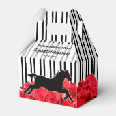 Racehorse en Rozen Derby Vrijgezellenfeest Bedankdoosjes (Voorkant Zijde)